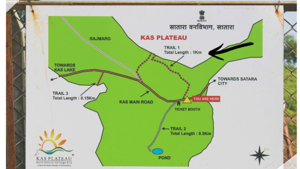 Direction map of Kas Pathar 